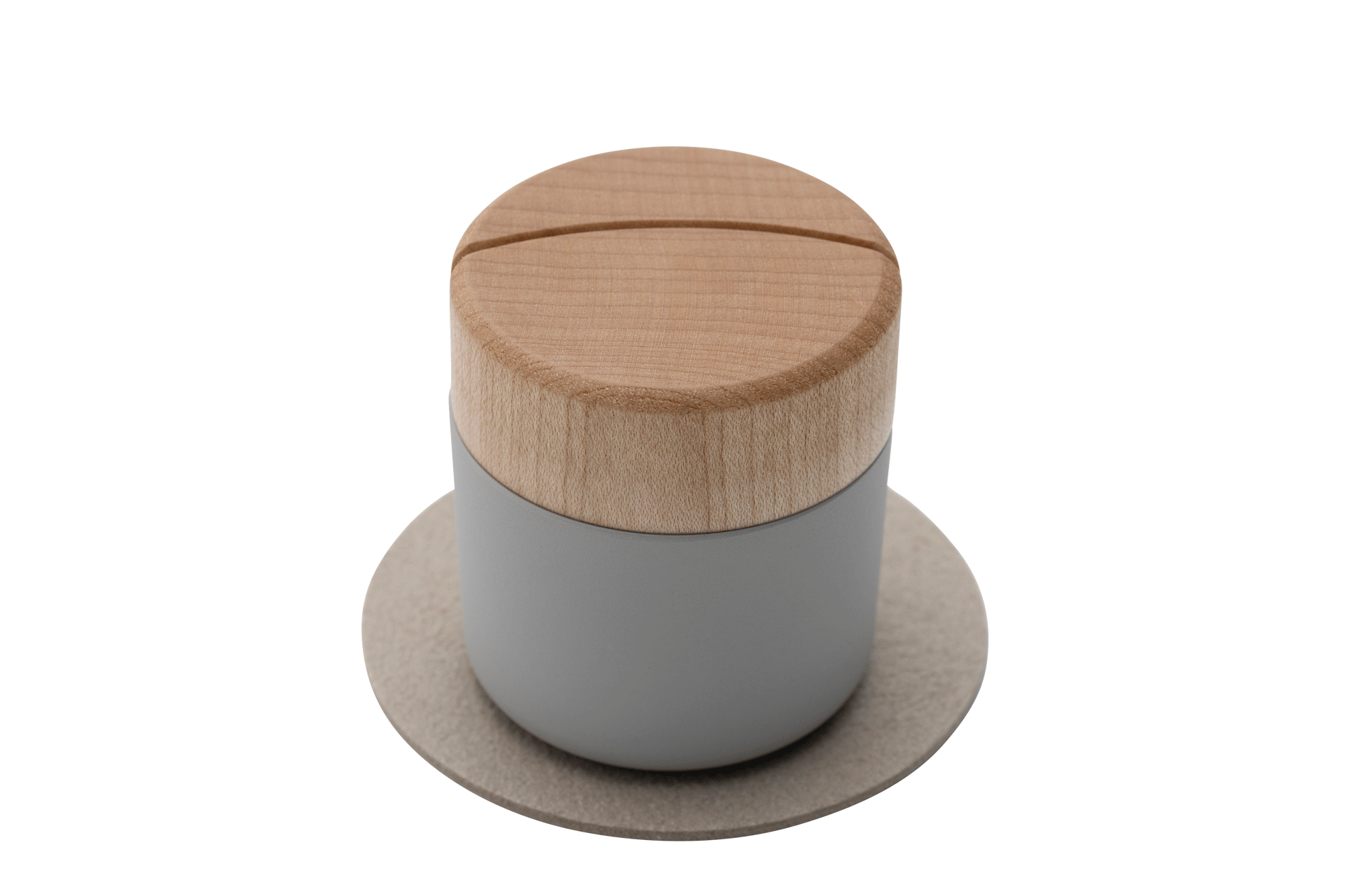 ソラ ピクチュアリ シリンダ Sora Pictuary Cylinder ペット用 写真立て・骨壺 ライトグレー 単体